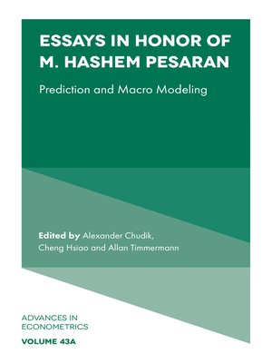 cover image of Essays in Honor of M. Hashem Pesaran